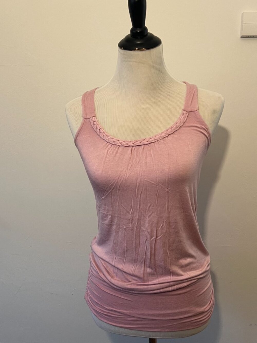 Y2K Jolie pink racer back tank top